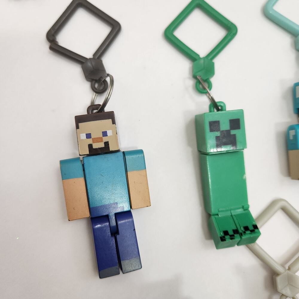 Minecraft Original Bag Charm Backpack Hanger Ghast Zombie Pigman Cow Sheep Pig - Picture 5 of 10